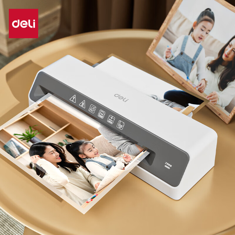 Deli Home And Office Photo Laminator, Suitable for A4 And Smaller Laminating Pou...