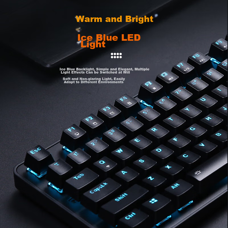 Dareu EK810 Tri-Mode Wireless Keyboard, Mechanical Keyboard with Bluetooth 2.4,...