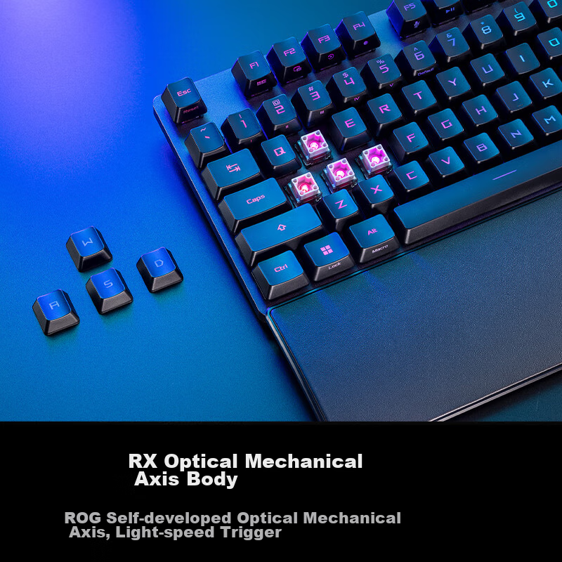 ROG Youxia 2 RX PBT Edition Mechanical Keyboard, Wired Gaming Keyboard, RX Red S...