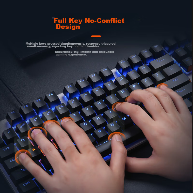 Dareu EK815 Mechanical Alloy Edition, Mechanical Keyboard, Wired Keyboard, Gamin...