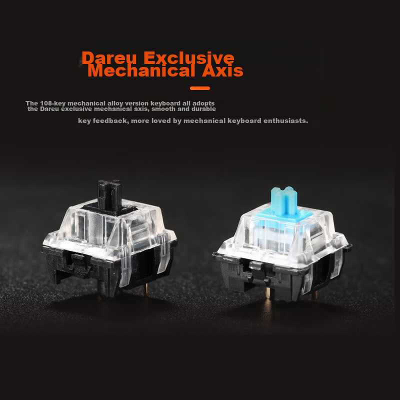 Dareu EK815 Mechanical Alloy Edition, Mechanical Keyboard, Wired Keyboard, Gamin...