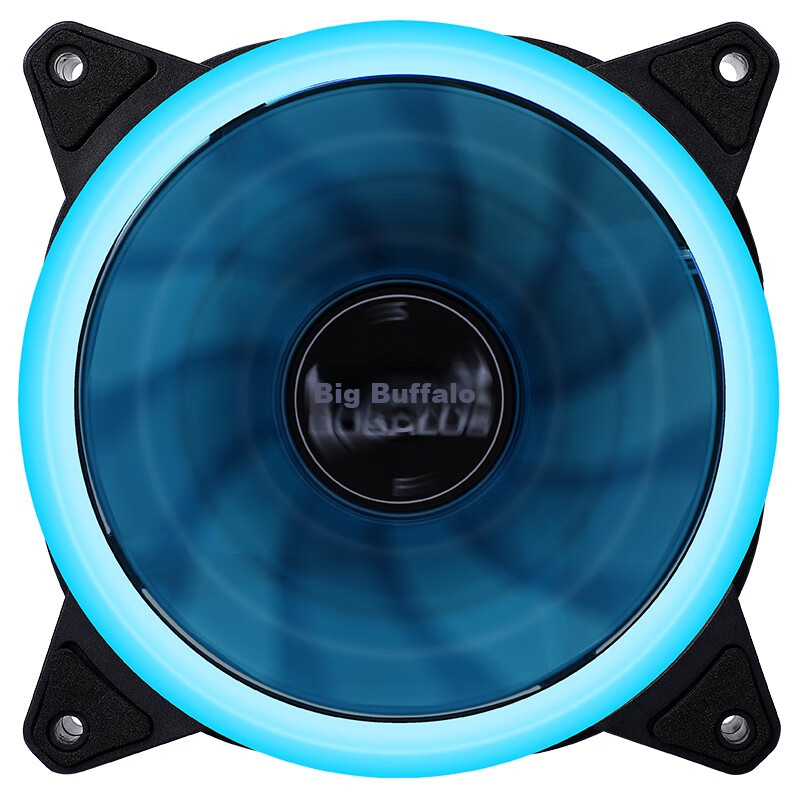 BUBALUS Ice Blue 12CM Case Fan (Cool Blue Light, Air Cooling, Hydraulic Bearing,...