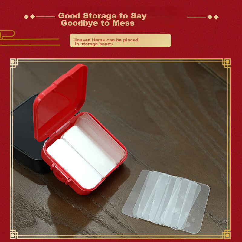 Deyin Double-Sided Tape for Spring Festival Couplets, 1960 Pairs, Invisible Doub...