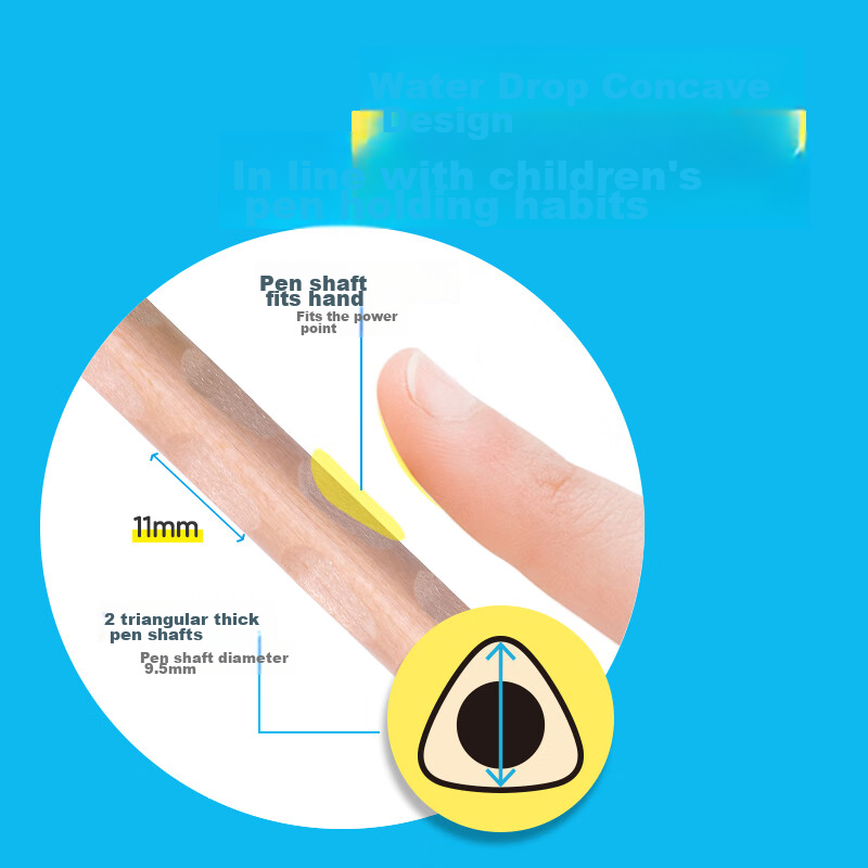 Deli 6B Perforated Pencils, Step-By Growth Perforated Writing Pencils (8 Pcs/box...