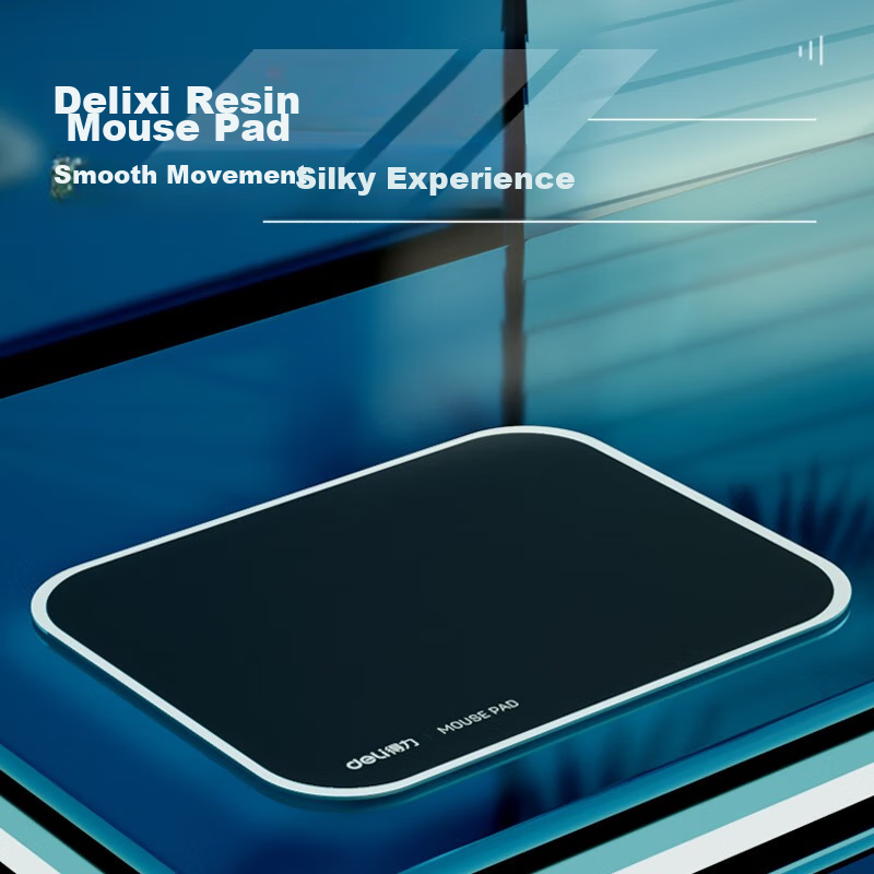 Deli Comfortable And Wear-Resistant Resin Mouse Pad, Office Computer Desk Pad, M...
