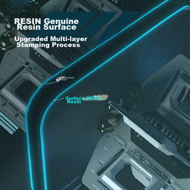 Deli Comfortable And Wear-Resistant Resin Mouse Pad, Office Computer Desk Pad, M...