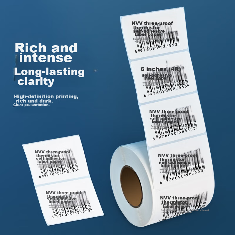 NVV Waterproof, Oil-Proof, And Heat-Resistant Thermal Label Printing Paper, 70x5...