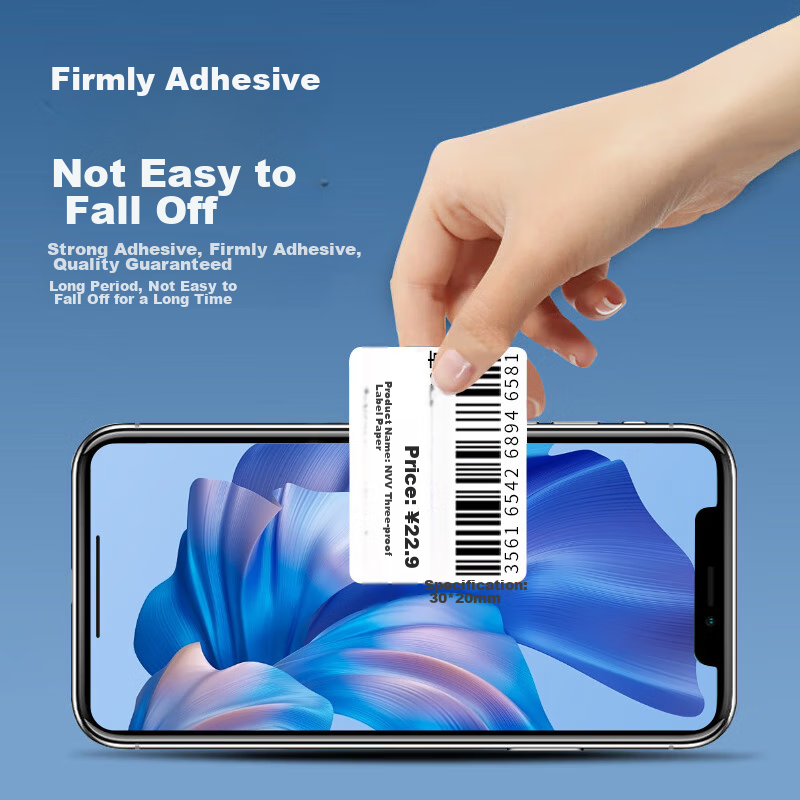 NVV Waterproof, Oil-Proof, And Heat-Resistant Thermal Label Printing Paper, 70x5...