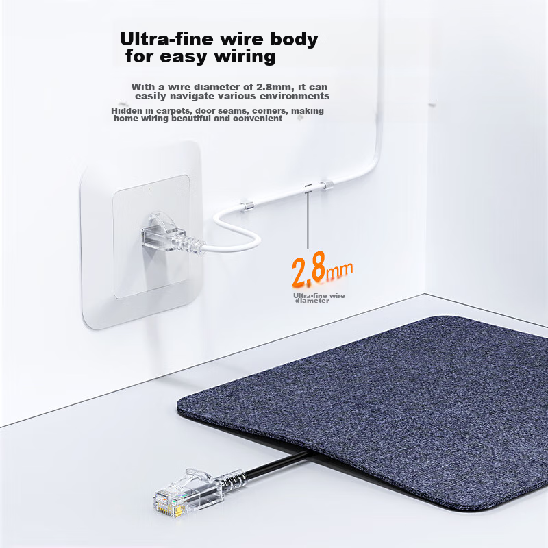 Biaze CAT6A Slim Ethernet Cable, Oxygen-Free Copper, 20 Meters, 10 Gigabit High-...