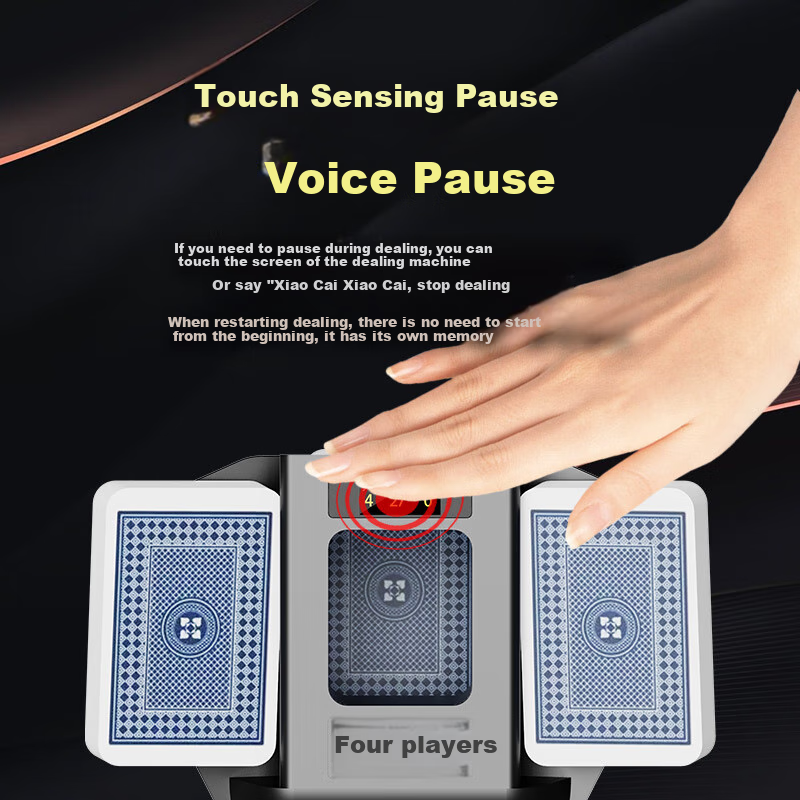 CaiGe AI Intelligent Voice Card Dealer Automatic Poker Card Dealer Pusoy Dos Spe...