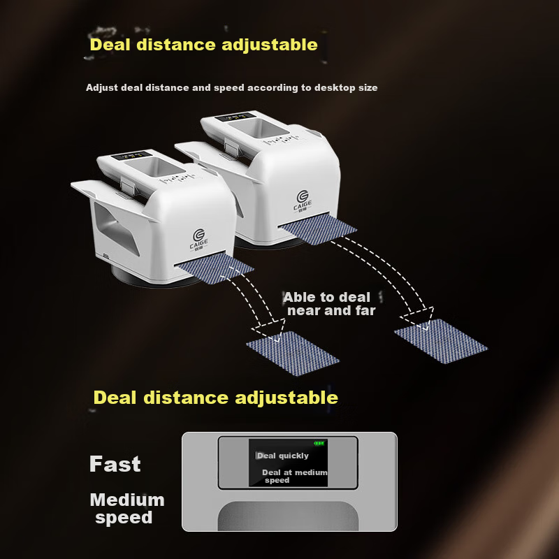 CaiGe AI Intelligent Voice Card Dealer Automatic Poker Card Dealer Pusoy Dos Spe...