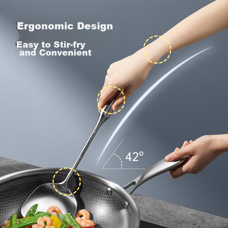 Chuidahuang Spatula, 304 Stainless Steel Spatula with Vacuum Handle, for Home Co...