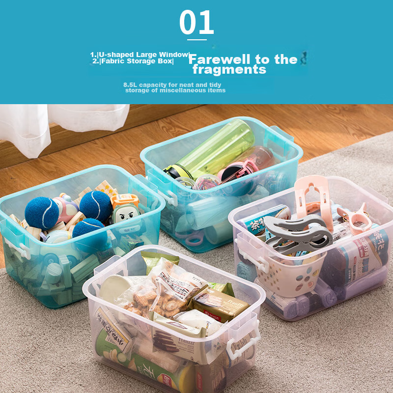 Camellia Storage Box, Plastic Container, Household Medicine Box, Portable Handhe...