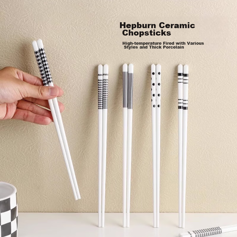Dipuer Ceramic Chopsticks, Household Anti-Mold And Moisture-Proof Chopsticks, Hi...