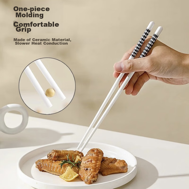 Dipuer Ceramic Chopsticks, Household Anti-Mold And Moisture-Proof Chopsticks, Hi...