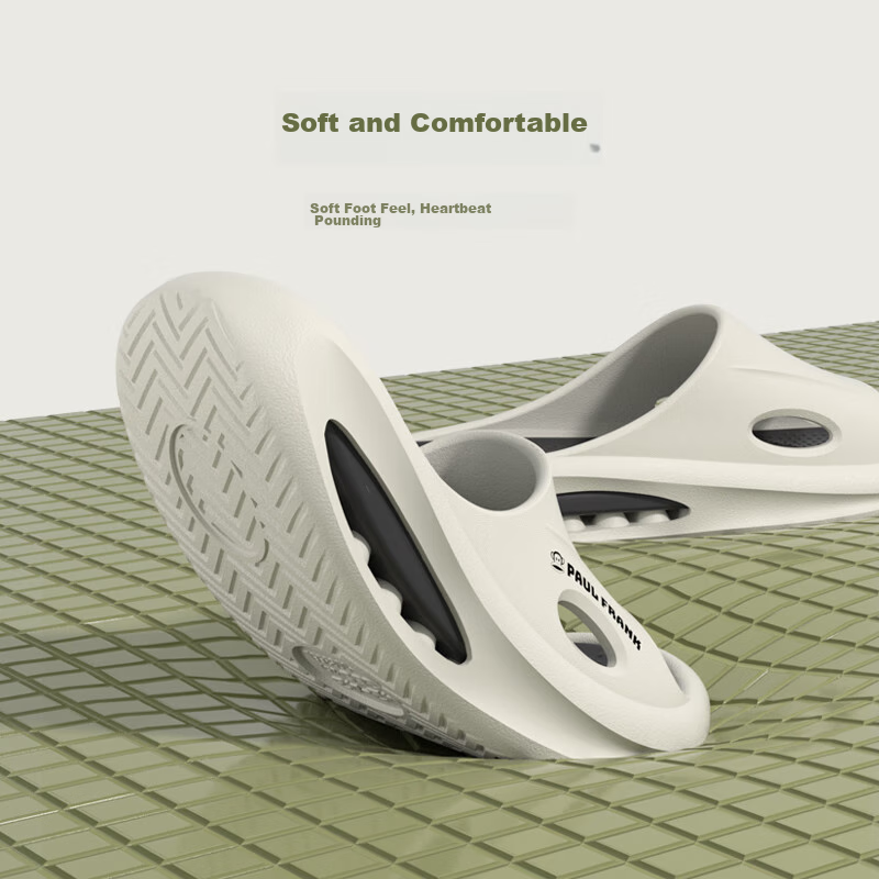 Paul Frank Slippers for Men, Outdoor Wear, Summer, Non-Slip, Squishy Feeling, EV...