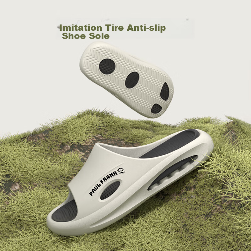 Paul Frank Slippers for Men, Outdoor Wear, Summer, Non-Slip, Squishy Feeling, EV...