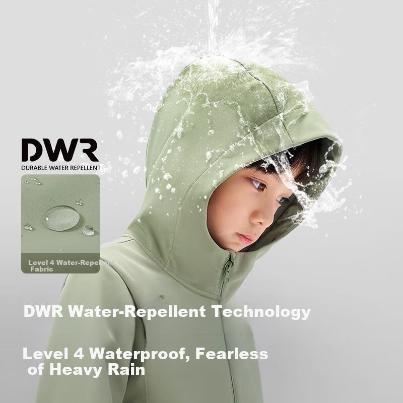 Pelliot Outdoor Children's Soft Shell Jacket Winter Plus Velvet Warm Windproof W...