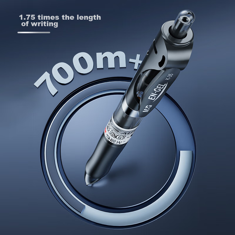 Chenguang (M&G) K35 Retractable Gel Pen, Student 0.5mm Black Pen, Signature Pen,...