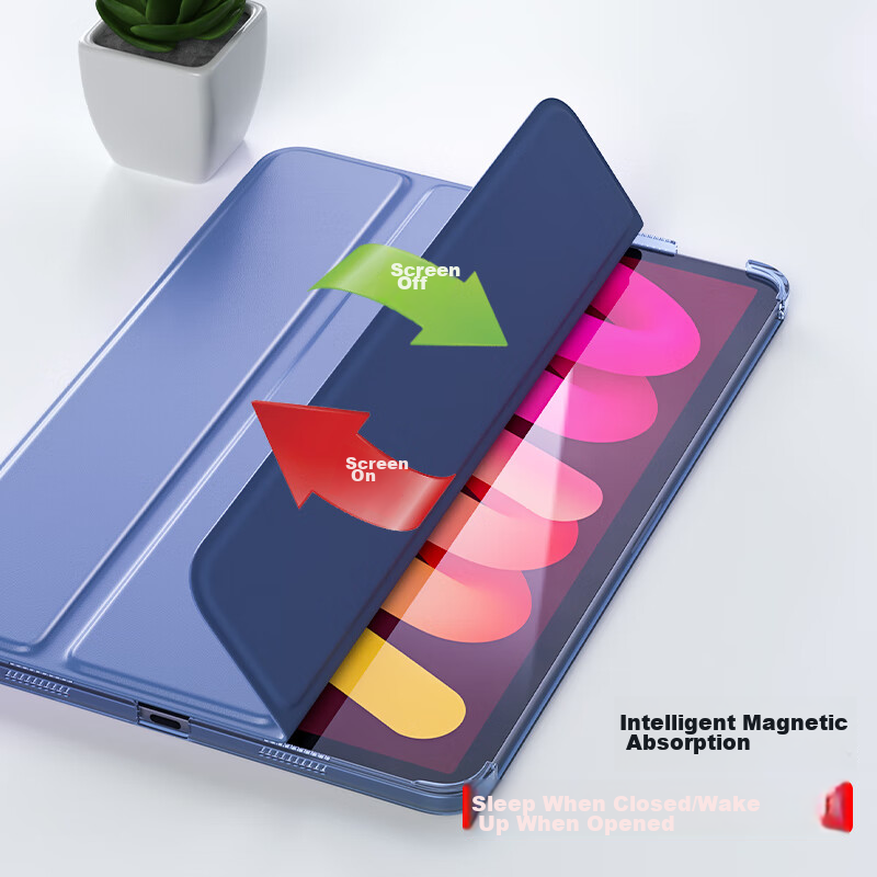 Biaze Compatible with 2024/2021 Apple IPad Mini 7/6 8.3-Inch Tri-Fold Support Pr...