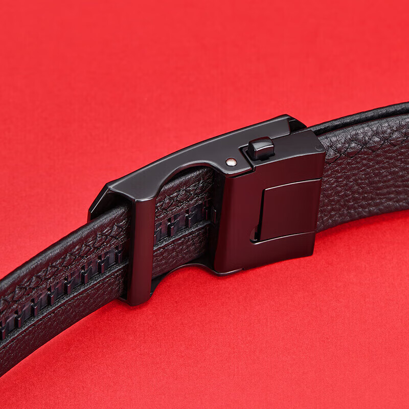 BOSTANTEN Men's Leather Belt with Automatic Buckle, Top-Grain Cowhide Waist Belt...