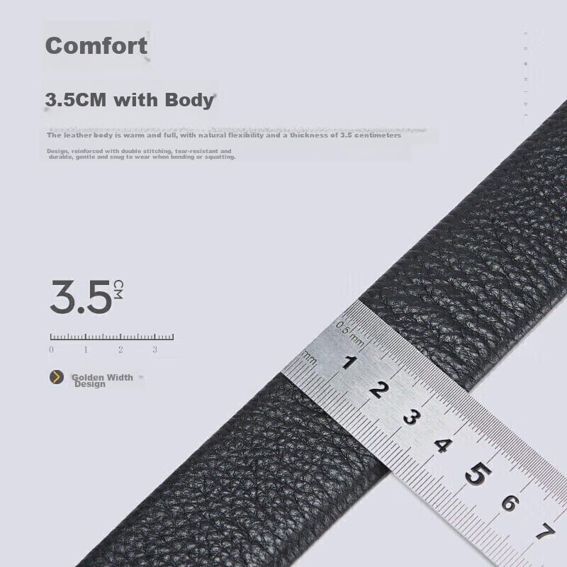 BOSTANTEN Men's Leather Belt with Automatic Buckle, Top-Grain Cowhide Waist Belt...