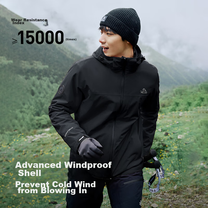 Pelliot [Zhuifeng] 3-In Waterproof Jacket for Men And Women, Outdoor Spring And...