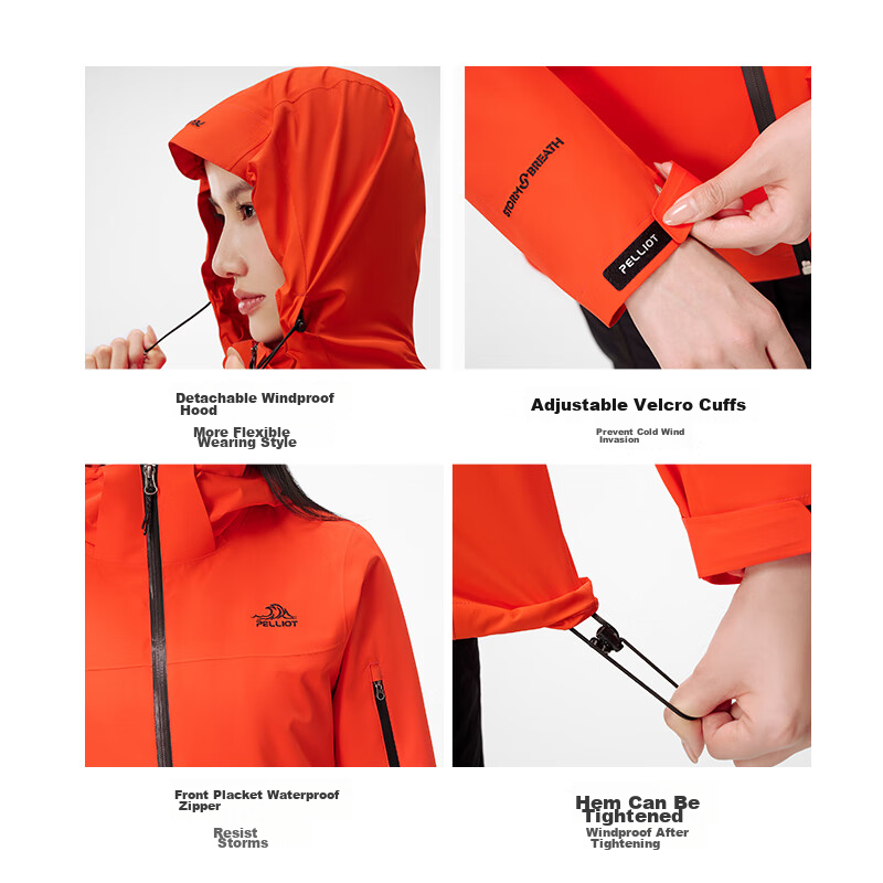 Pelliot [Zhuifeng] 3-In Waterproof Jacket for Men And Women, Outdoor Spring And...