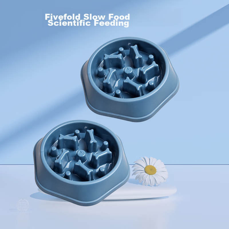 Bowchiduo Slow Feeding Bowl [Anti-Spill] Anti-Choking Slow Feeding Bowl Cat Food...