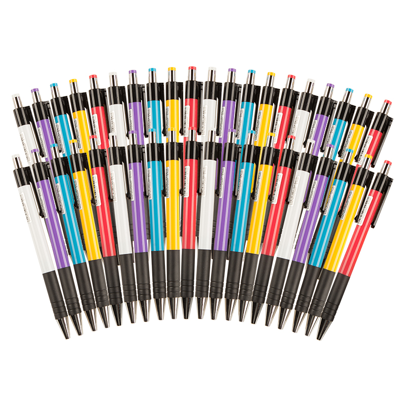 M&G (M&G) Stationery 0.7mm Blue Classic Click Ballpoint Pen Office Bullet Head A...