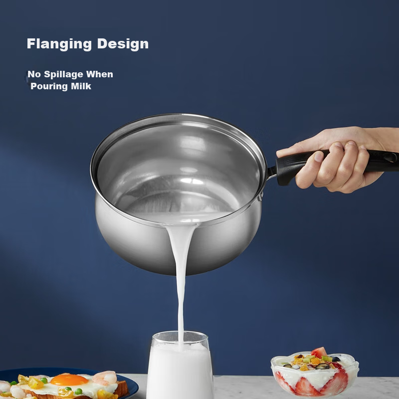 Chuidahuang Milk Pot, 304 Stainless Steel Small Soup Pot, 18cm, Non-Coated Noodl...