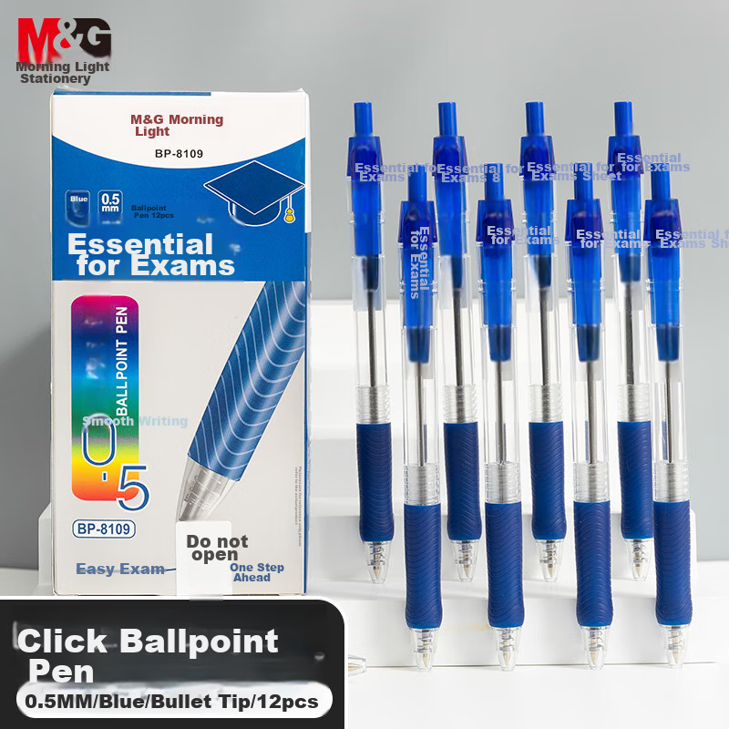 Chenguang (M&G) Stationery Ballpoint Pen, Medium Oil Pen, 0.5mm Bullet Tip, Soft...