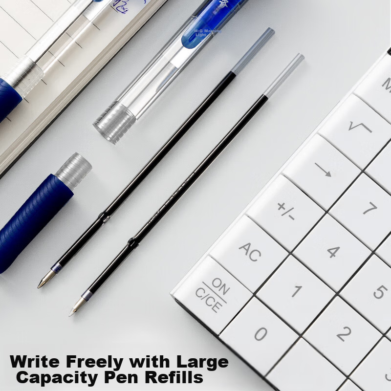 Chenguang (M&G) Stationery Ballpoint Pen, Medium Oil Pen, 0.5mm Bullet Tip, Soft...