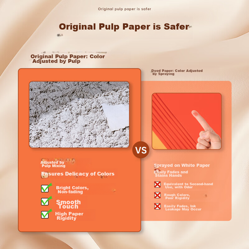 Deli A4 70g Bright Red Color Paper, Copy Paper, Colored Non-Thick Cardstock, Chi...