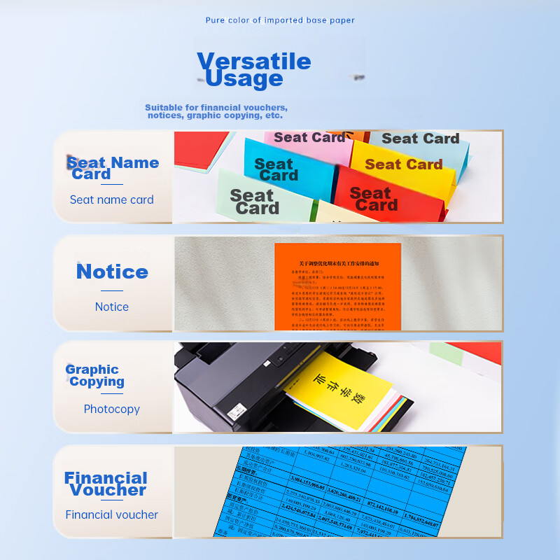 Deli A4 70g Bright Red Color Paper, Copy Paper, Colored Non-Thick Cardstock, Chi...