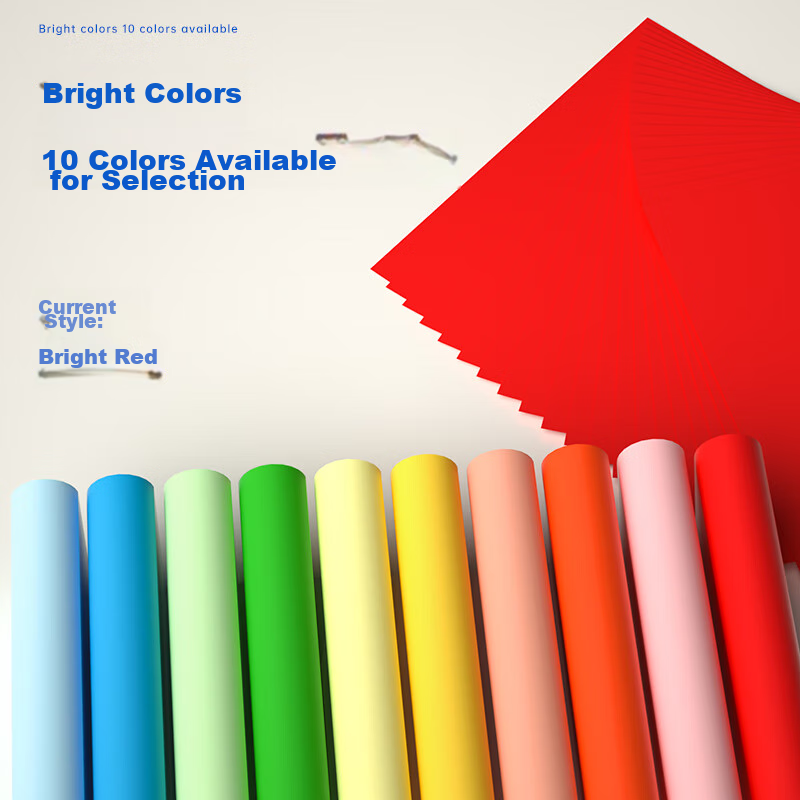 Deli A4 70g Bright Red Color Paper, Copy Paper, Colored Non-Thick Cardstock, Chi...