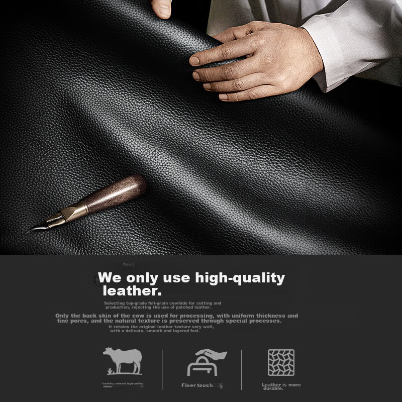 Bopai Leather Business Backpack for Men, 15-Inch Laptop Bag, Travel Bookbag, Hol...