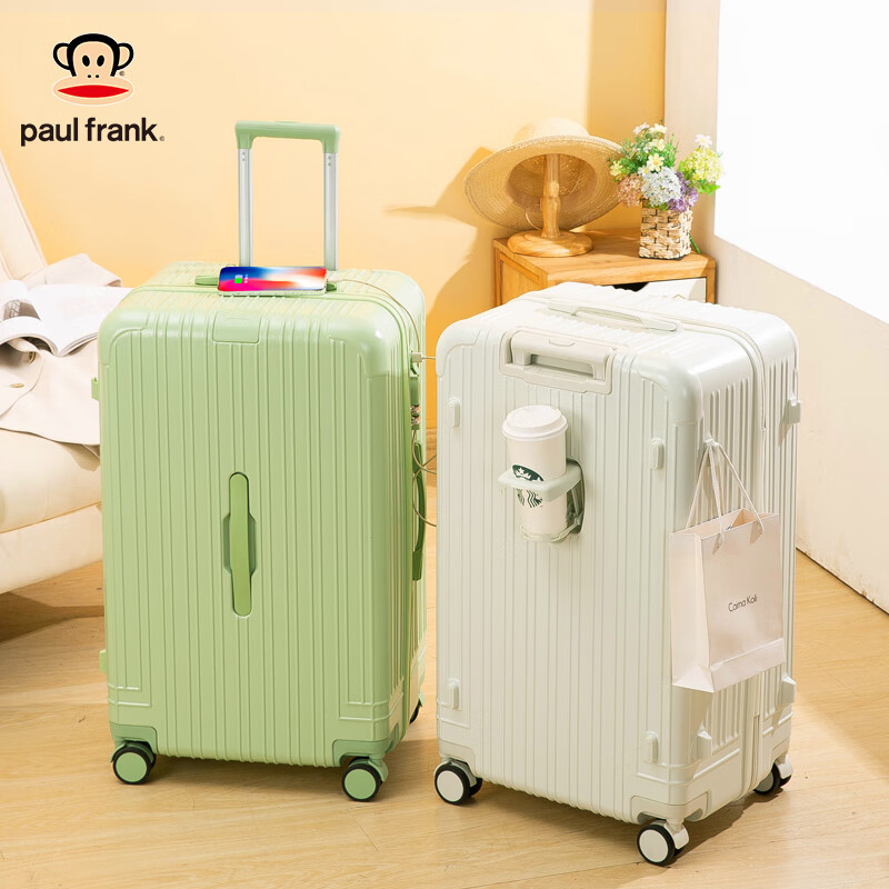 Paul Frank Large Capacity Suitcase for Women And Men, 24-Inch Quiet Spinner Whee...