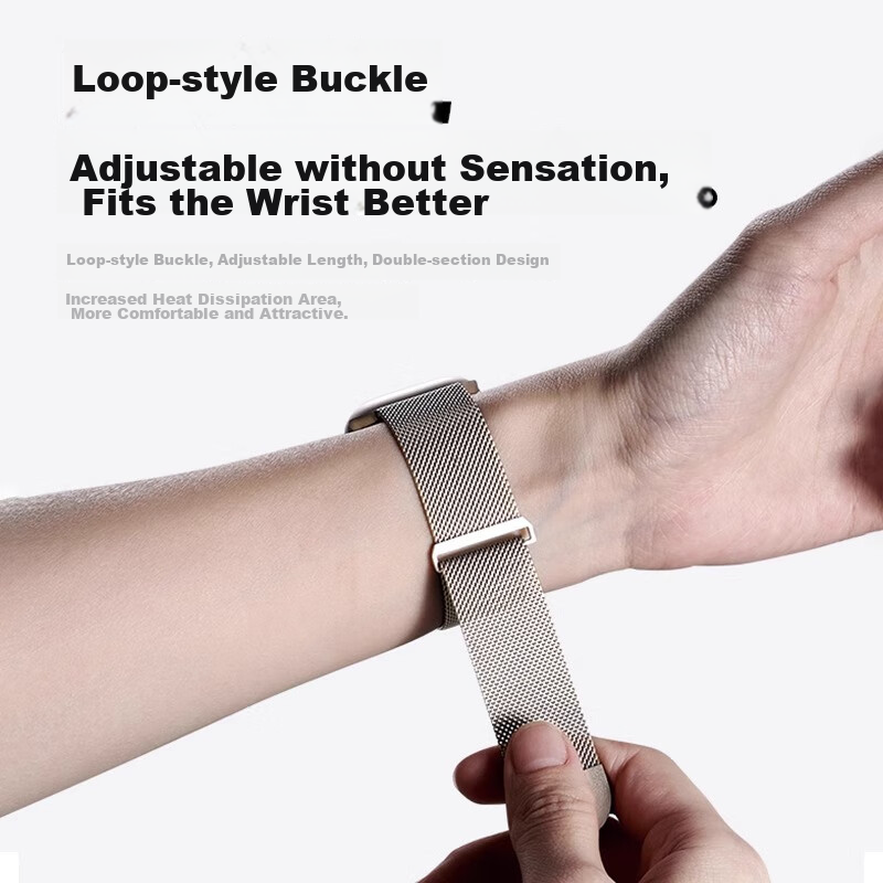 CHENSONG Compatible with Huawei Band/7 Strap, Milanese Magnetic Metal Band, Univ...