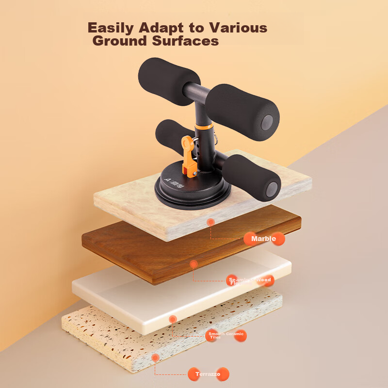 Deli Sit-Up Assist Device, Student Physical Test Training, Home Fitness Suction...