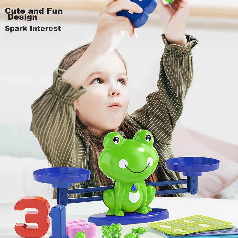 Dimanqi Children's Toy, Mini Frog Balance Scale, Educational Tool, Early Learnin...
