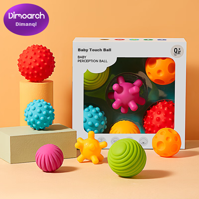 Dimanqi Baby Touch Ball, Sensory Integration Training, Newborn Hand Grasping Bal...