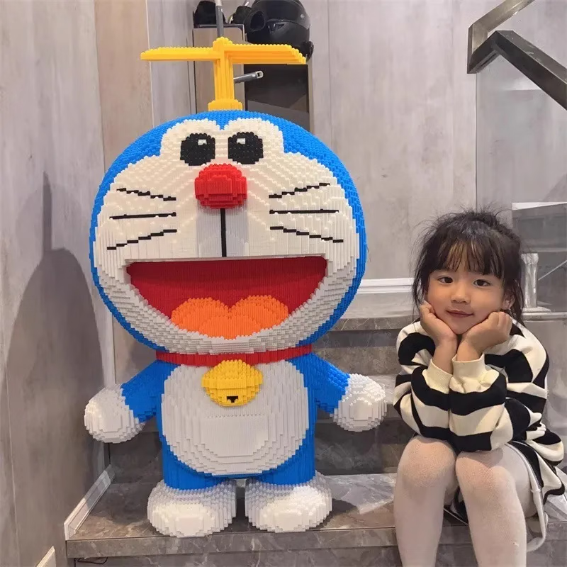 Dadao Is Not Compatible with Lego, Adult High-Difficulty Giant Doraemon Robot Ca...