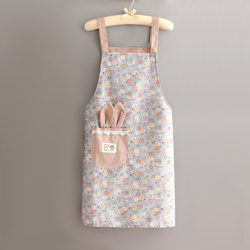 Dafuri Fashion Floral Apron, Kitchen Vest-Style Smock, Work Uniform, Waist Apron...