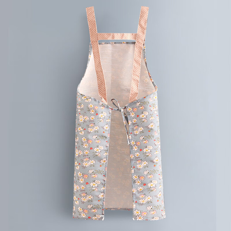 Dafuri Fashion Floral Apron, Kitchen Vest-Style Smock, Work Uniform, Waist Apron...