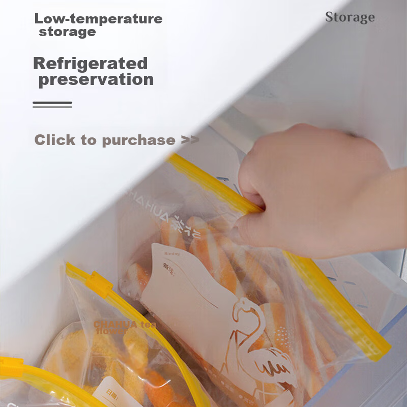 Camellia Storage Bags, Zipper Sealing Bags, Airtight Bags, Food Storage Bags, Fr...