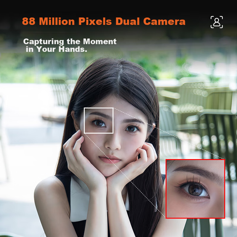 CAIZU 48MP Dual Camera 8K Entry-Level Vlog Mirrorless Camera with 1/2 Inch Senso...