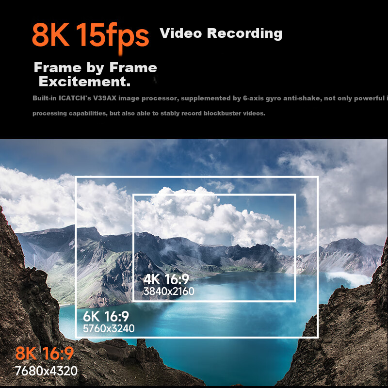 CAIZU 48MP Dual Camera 8K Entry-Level Vlog Mirrorless Camera with 1/2 Inch Senso...