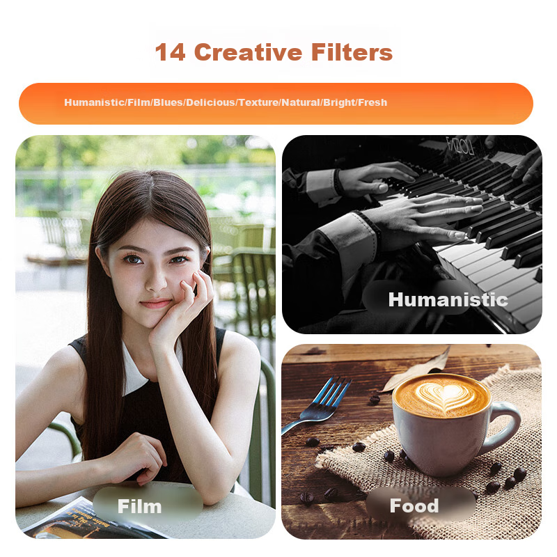 CAIZU 48MP Dual Camera 8K Entry-Level Vlog Mirrorless Camera with 1/2 Inch Senso...