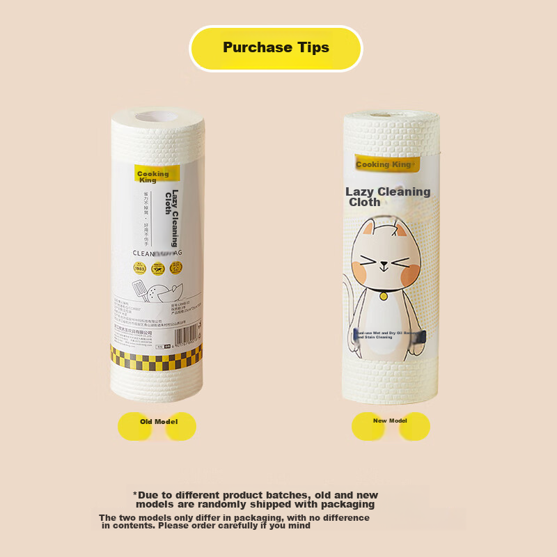 Chuidahuang Lazy Dish Cloth, Kitchen Paper, Disposable Dish Cleaning Cloth, Wet...